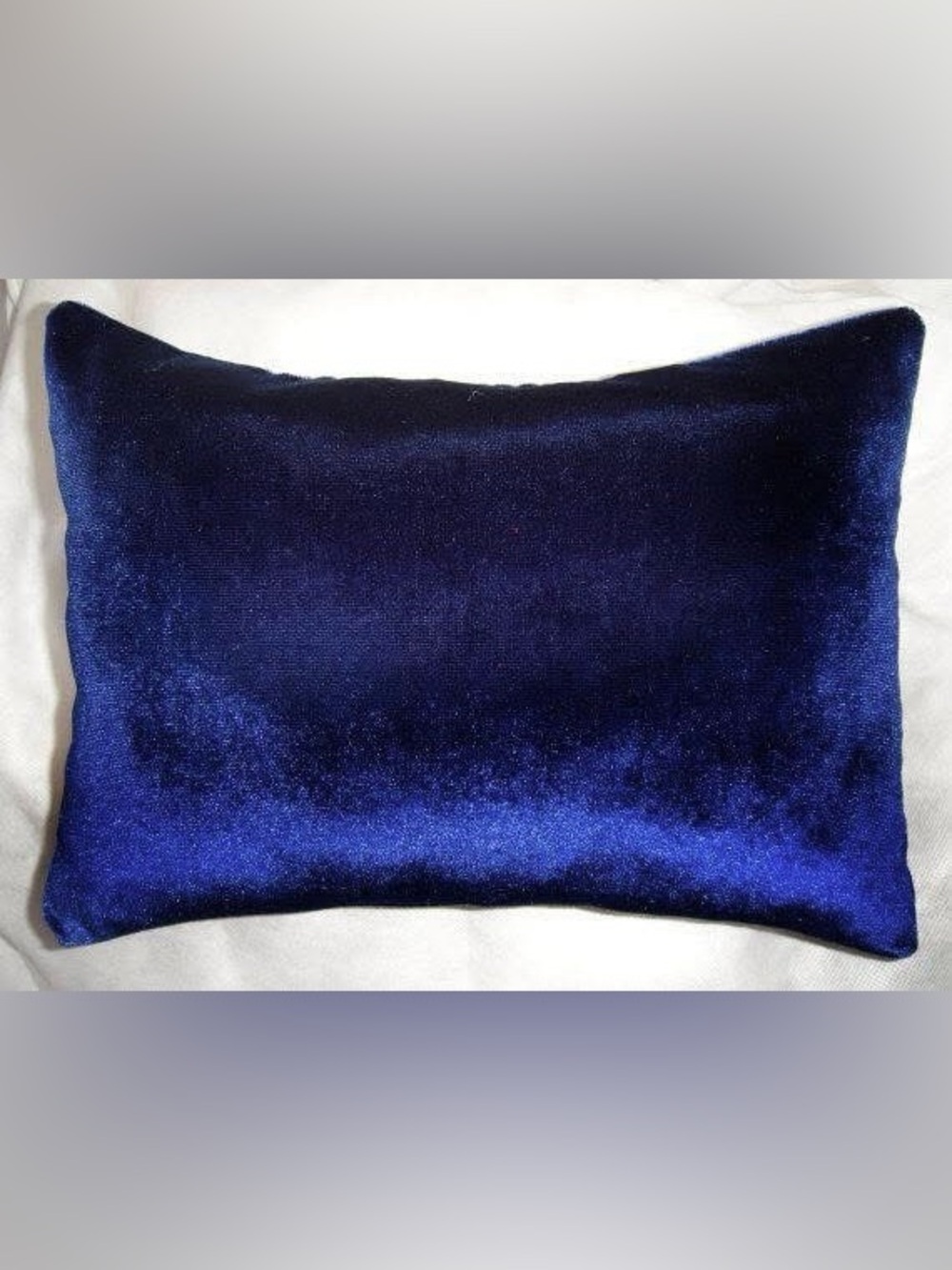 Dark Blue Velvet Pillow 16x12 inches. New. Soft, nice